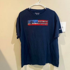 Short-sleeve XL Dark Blue Columbia PFG